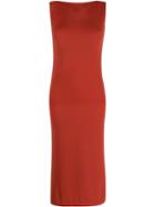 Wolford Python Fitted Dress - Orange
