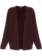 Des Prés Open Front Cardigan - Red