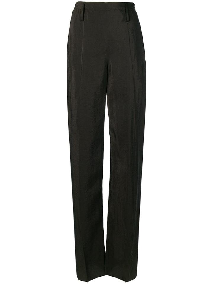 Lemaire Long Straight-leg Trousers - Black