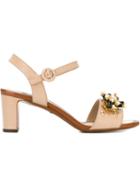 Dolce & Gabbana Flower Crystal Embellished Sandals