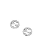 Gucci Silver Interlocking G Earrings - Metallic