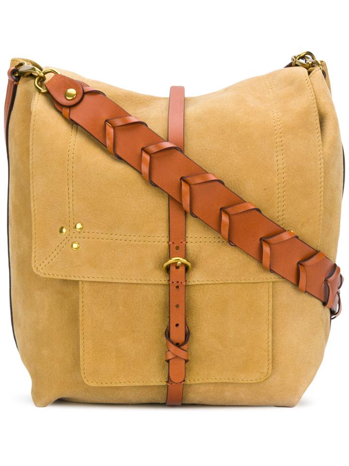 Jérôme Dreyfuss Foldover Buckle Shoulder Bag - Yellow & Orange