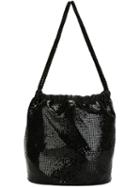 Paco Rabanne Small Sequined Handbag, Women's, Black