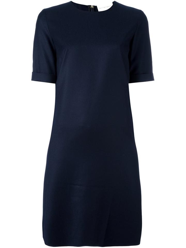 Maison Rabih Kayrouz Shift Midi Dress, Women's, Size: 36, Blue, Cashmere/wool