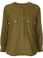 Jour/né Patch Pocket Shirt, Women's, Size: 38, Green, Cotton