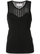 Theatre Products Net Trim Knitted Top - Black