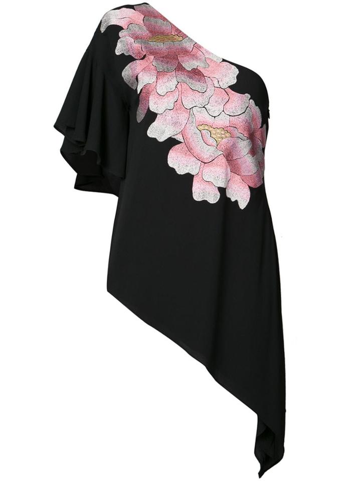 Josie Natori Chic Waterfall Top - Black