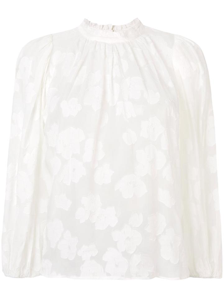 Ulla Johnson Floral Lace Blouse - White