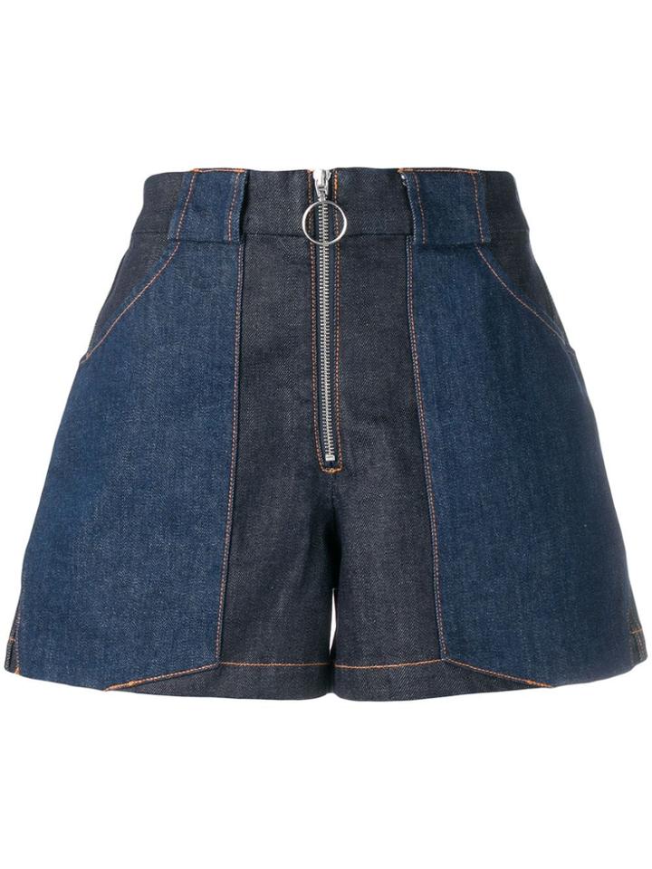 A.p.c. Zipped Shorts - Blue