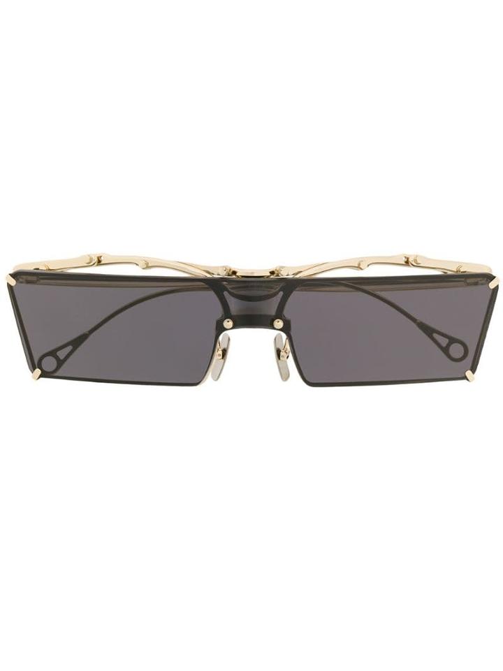 Innerraum Rectangular Frame Sunglasses - Gold