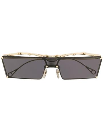 Innerraum Rectangular Frame Sunglasses - Gold