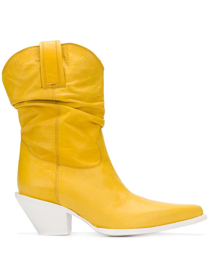 R13 Cowboy Boots - Yellow & Orange