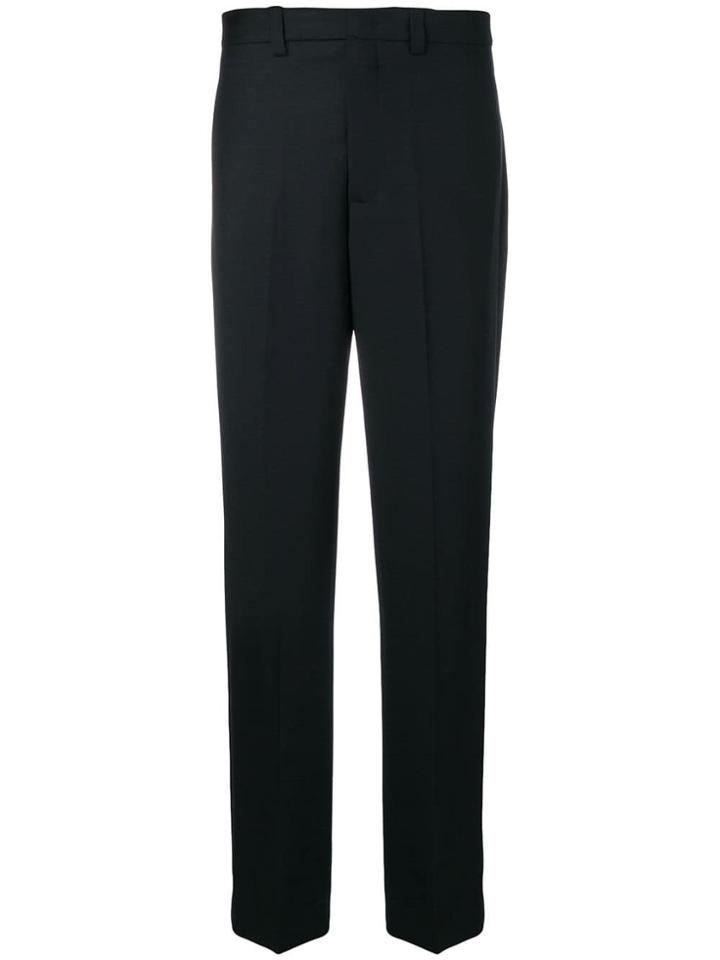 Erika Cavallini Creased Straight Let Trousers - Blue