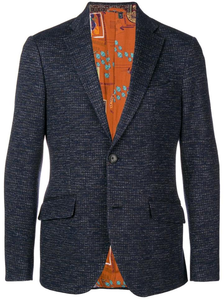 Etro Fitted Blazer - Blue
