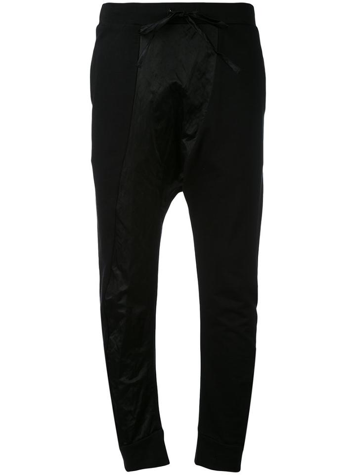 Andrea Ya'aqov - Drop Crotch Joggers - Women - Cotton/polyamide/metal - S, Black, Cotton/polyamide/metal