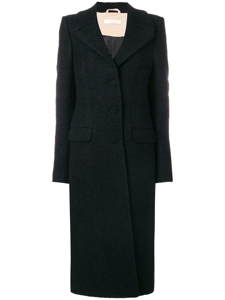 Ssheena Single Breasted Coat - Black