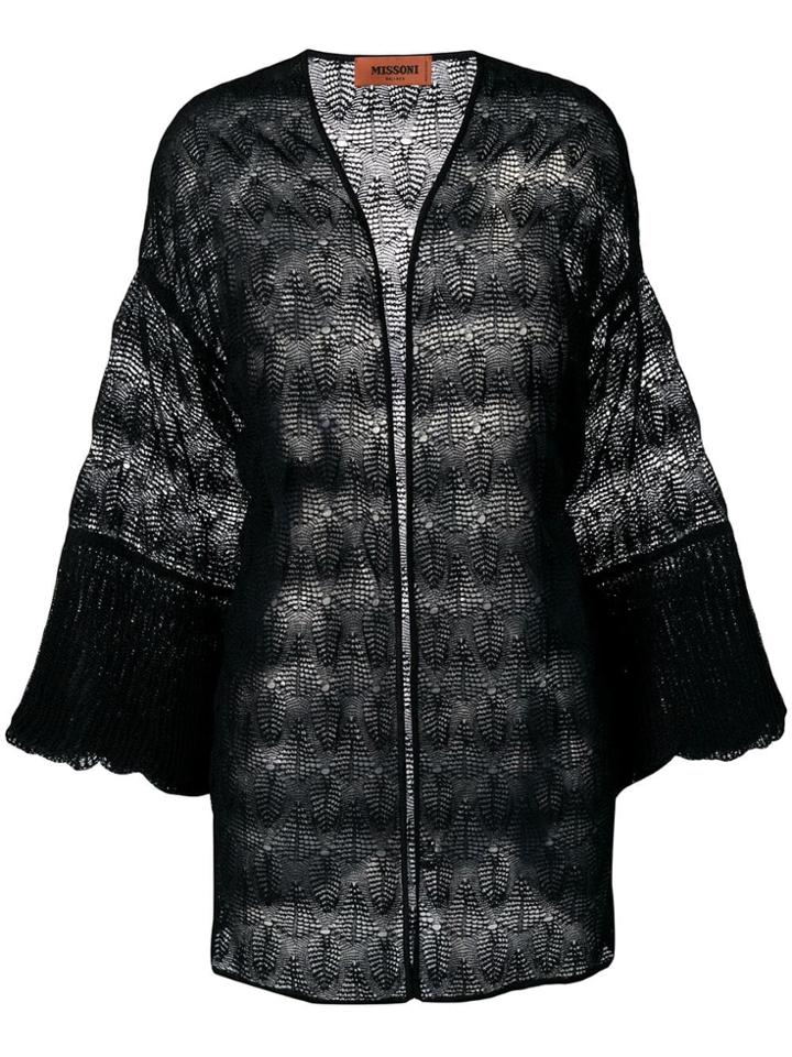 Missoni Fine Knit Cardigan - Black