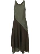 Y's By Yohji Yamamoto Vintage Asymmetric Midi Dress - Green