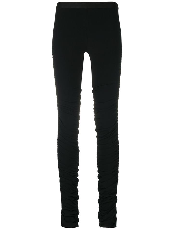 Ilaria Nistri Ruched Leggings - Black