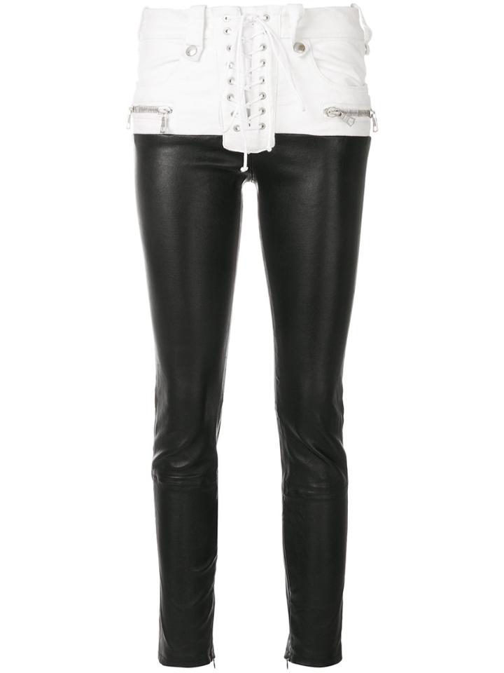 Unravel Project Hybrid Lace Pants - Black