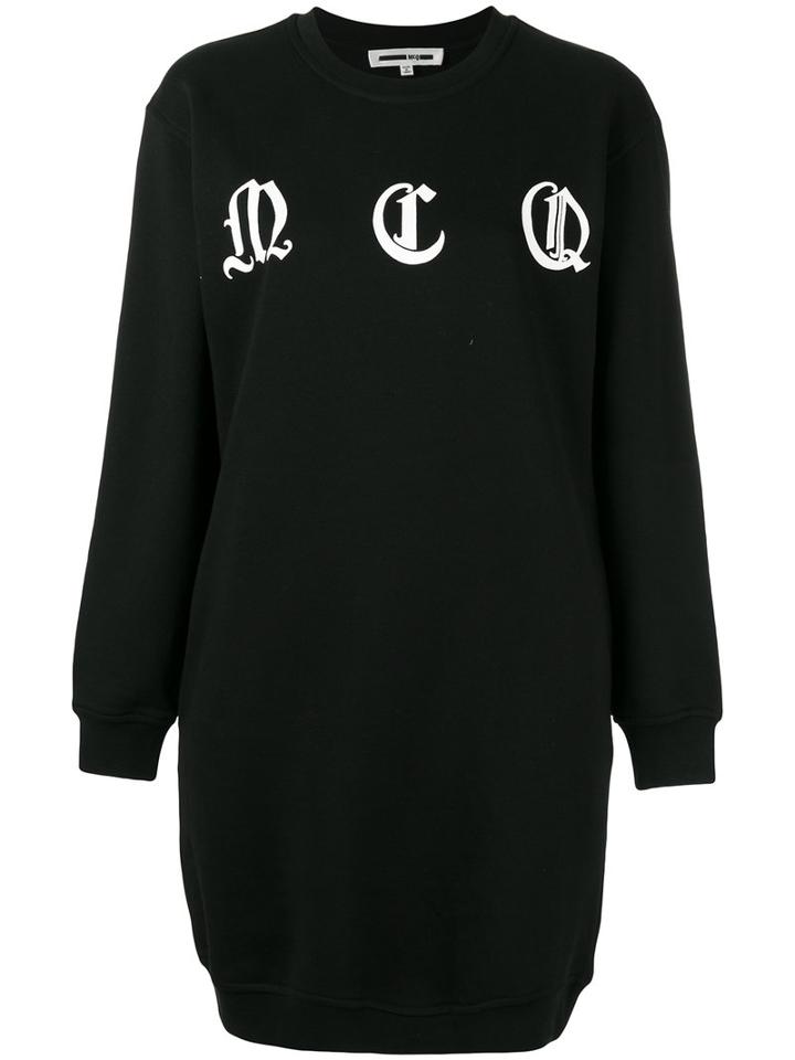 Mcq Alexander Mcqueen Classic Sweat Dress, Women's, Size: Xs, Black, Cotton