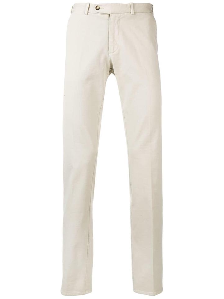 Borrelli Straight Leg Chinos - Nude & Neutrals
