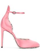 Gucci Buckled Pumps - Pink & Purple