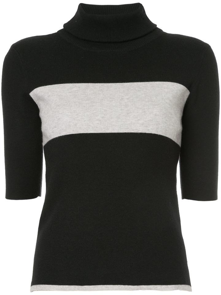 Guild Prime Roll Neck Knitted Top - Black