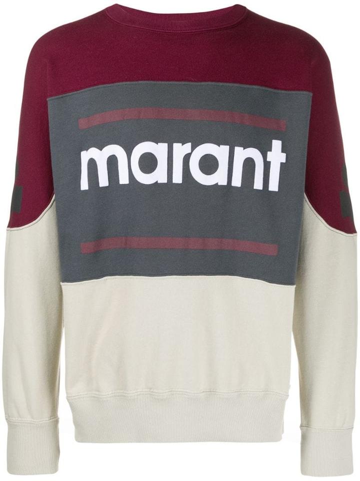 Isabel Marant Contrast Logo Jumper - White