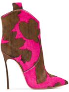 Casadei Blade Cowboy Boots - Pink & Purple