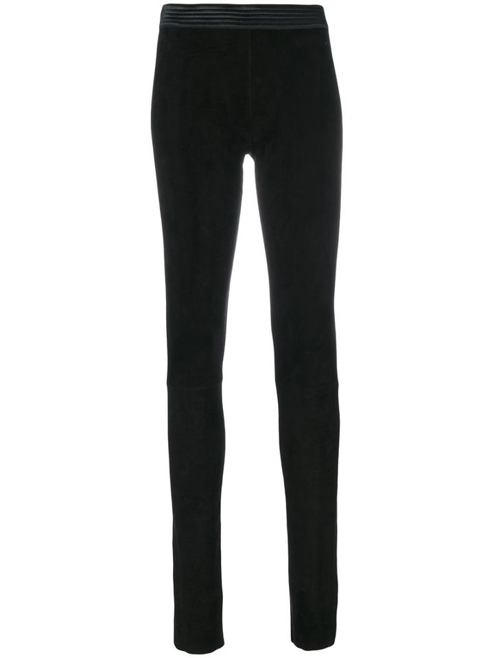 Drome - Skinny Trousers - Women - Leather - L, Black, Leather