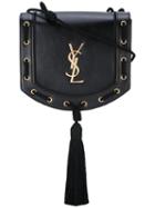 Saint Laurent - Woven Tassel Crossbody Bag - Women - Leather - One Size, Black, Leather