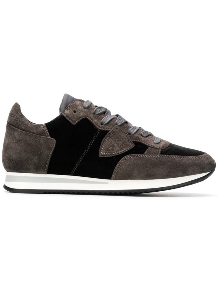 Philippe Model Logo Badge Sneakers - Grey