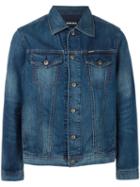 Diesel Stonewashed Denim Jacket, Men's, Size: Xxl, Blue, Cotton