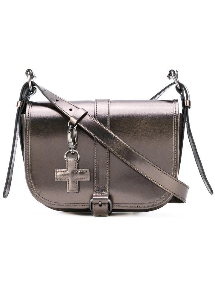 A.f.vandevorst - Saddle Crossbody Bag - Women - Leather - One Size, Grey, Leather