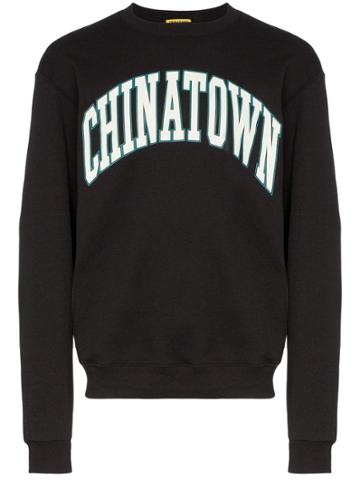 Chinatown Market X Browns Champion Logo Print Sweatshirt - Black