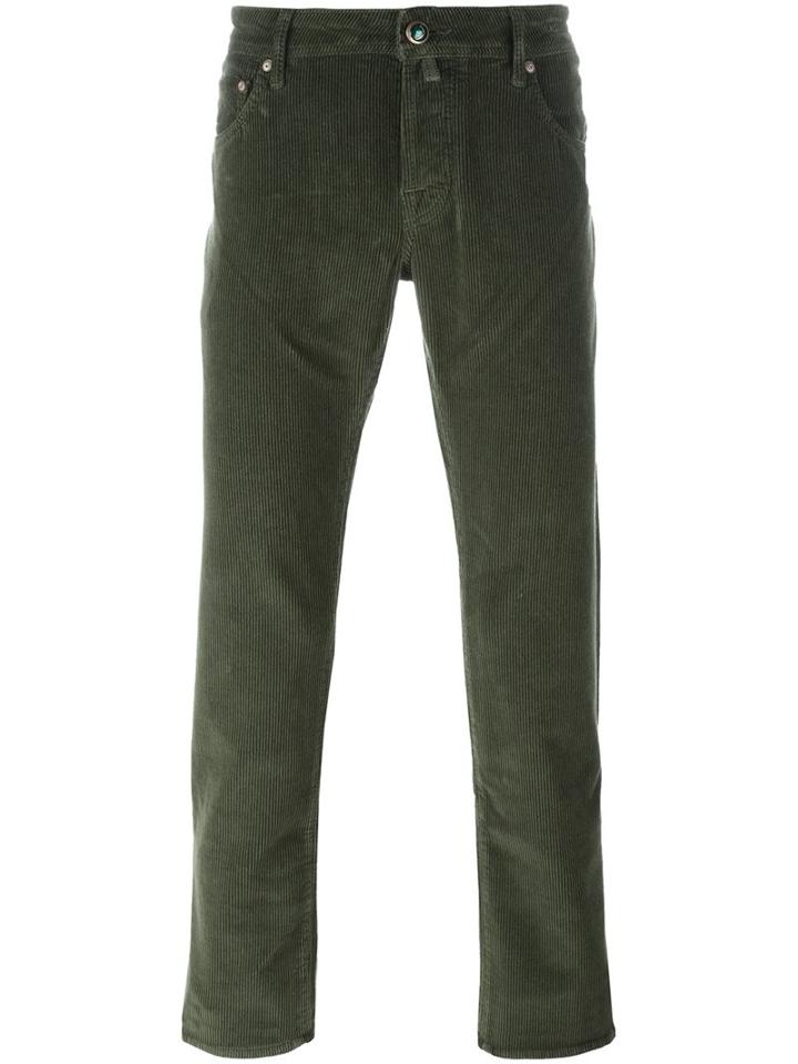 Jacob Cohen Slim-fit Jeans, Men's, Size: 34, Green, Cotton