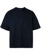 Auralee Plain T-shirt, Men's, Size: 4, Black, Cotton