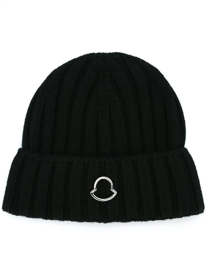 Moncler Logo Woven Beanie Hat