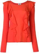 Liu Jo Synthpop Frilled Blouse - Yellow & Orange