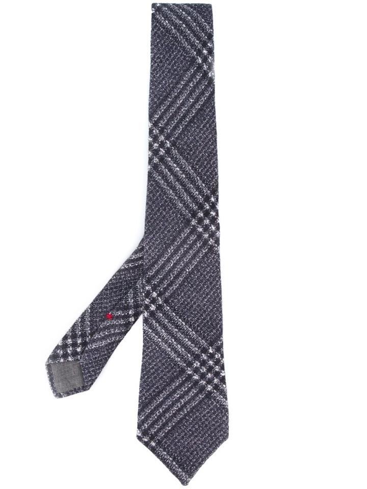 Brunello Cucinelli Glenurquhart Patten Tie