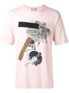 Paul & Joe Printed T-shirt, Men's, Size: Medium, Pink/purple, Cotton/modal