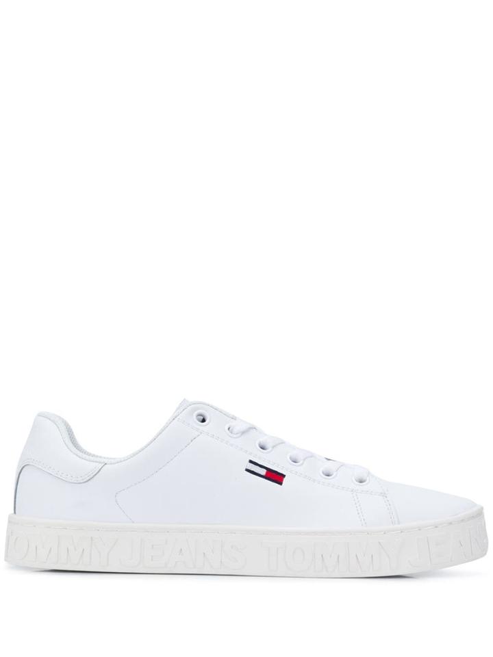 Tommy Hilfiger Lace-up Logo Sneakers - White