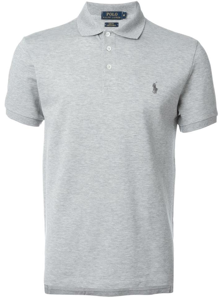 Polo Ralph Lauren Logo Polo Shirt, Men's, Size: Small, Grey, Cotton/spandex/elastane