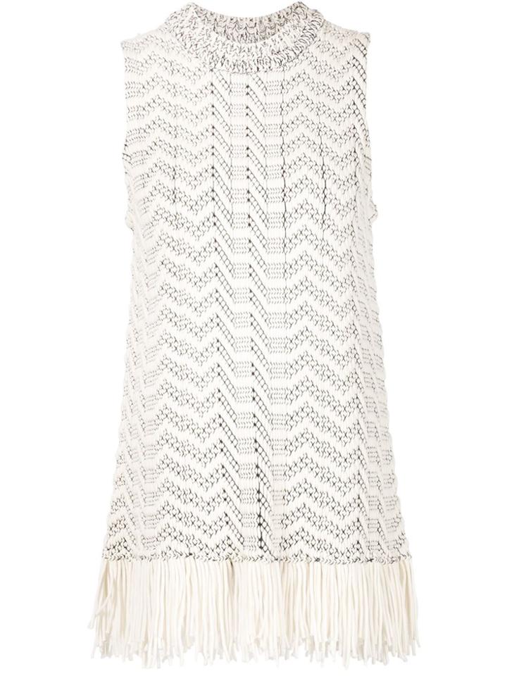 Proenza Schouler Fringed Tank Top - White