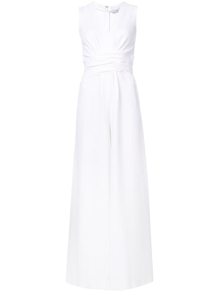 Tome - V-neck Jumpsuit - Women - Acetate/viscose - 8, White, Acetate/viscose