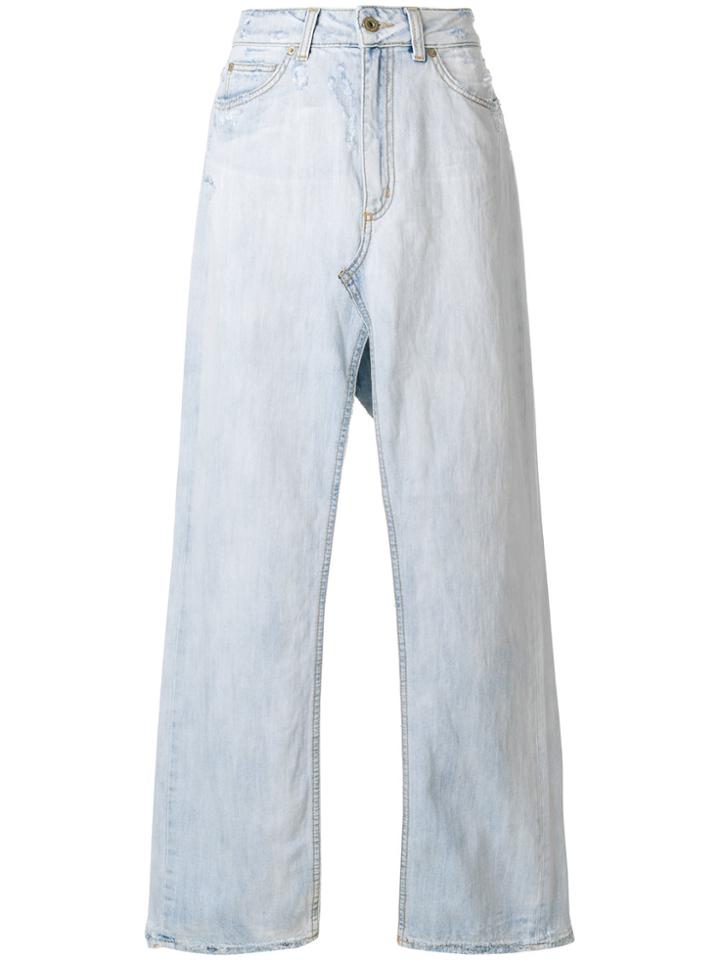 Dondup Long Denim Skirt - Blue