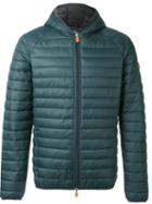 Save The Duck Hooded Puffer Jacket, Men's, Size: S, Green, Nylon/feather Down