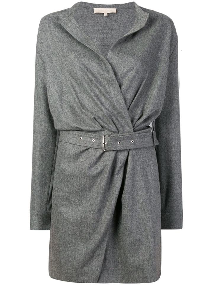 Vanessa Bruno Athé Belted Wrap Dress - Grey