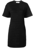 Victoria Victoria Beckham Textured T-shirt Dress - Black